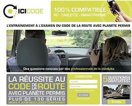ICI CODE — entraînement au code de la route en ligne (plus de 130 séries, compatible PC, tablette et smartphone)